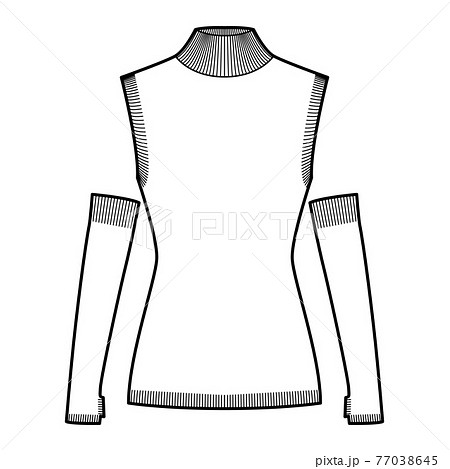 タートルネック 男性のイラスト素材