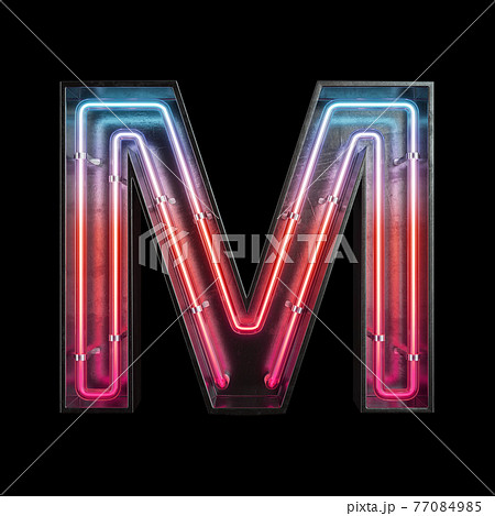 M アルファベット 飾り 文字のイラスト素材