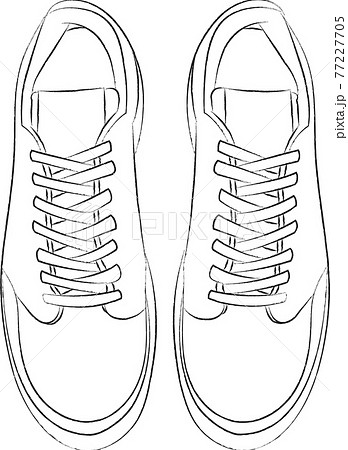 スニーカー 運動靴 靴 イラストのイラスト素材