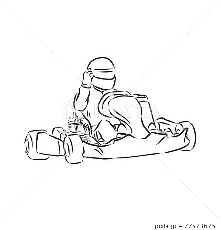 ゴーカートのイラスト素材 Pixta