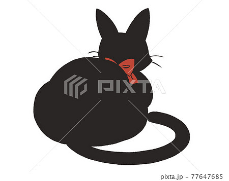 猫 後ろ姿のイラスト素材