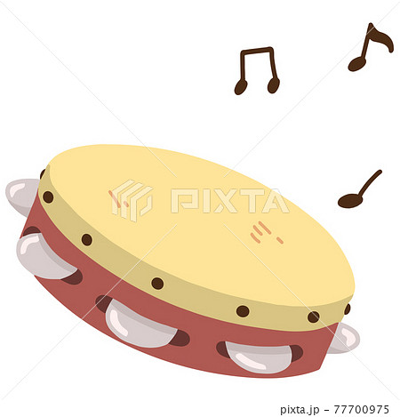 タンバリン かわいいの写真素材