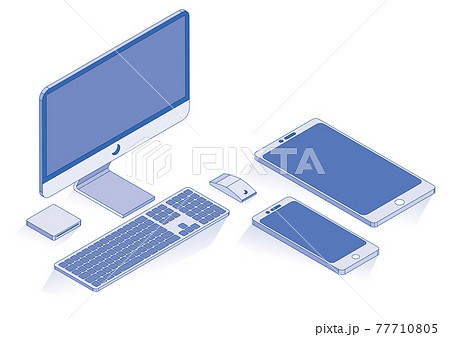 Imacのイラスト素材