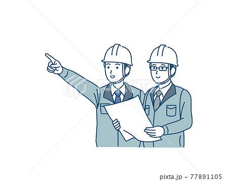 工場長のイラスト素材