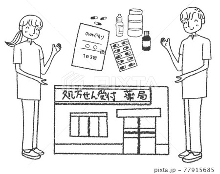 薬剤師のイラスト素材集 ピクスタ