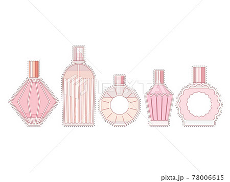 瓶 香水 かわいい イラストのイラスト素材