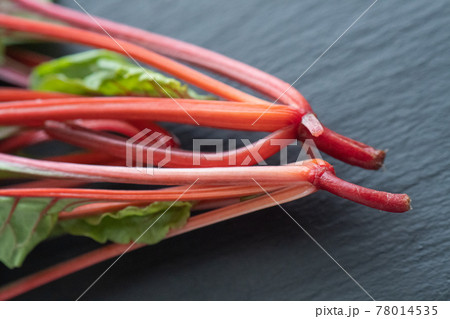 スイスチャード フダンソウ アカザ科 野菜の写真素材