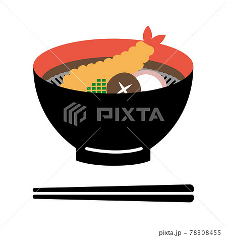 年越しそば イラストのイラスト素材