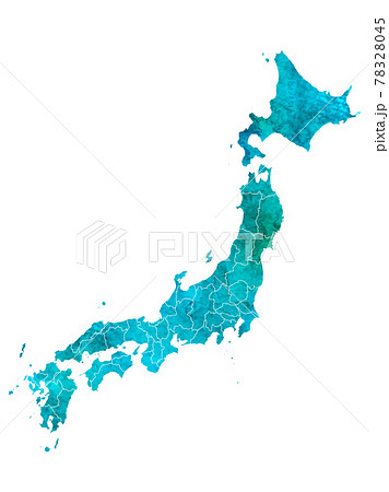 沖縄県地図のイラスト素材