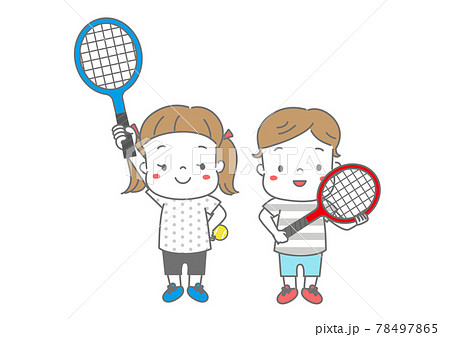 テニス部のイラスト素材