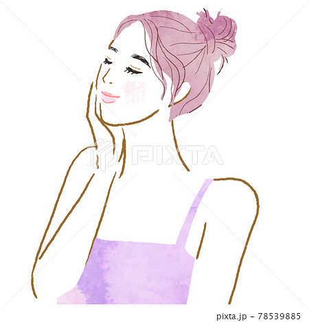 振り向くのイラスト素材