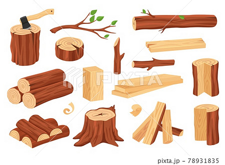 棚 木製 木の板 木の棚のイラスト素材