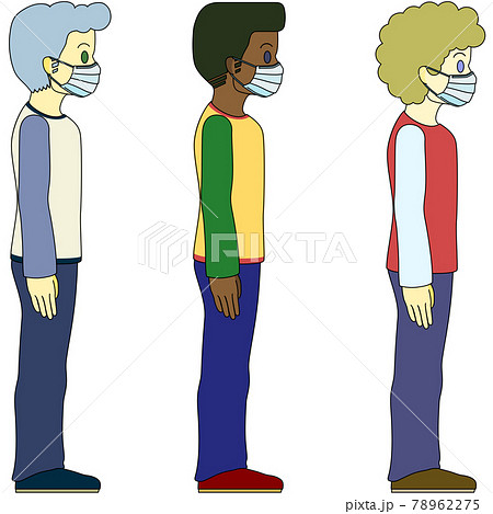 銀髪 男性のイラスト素材