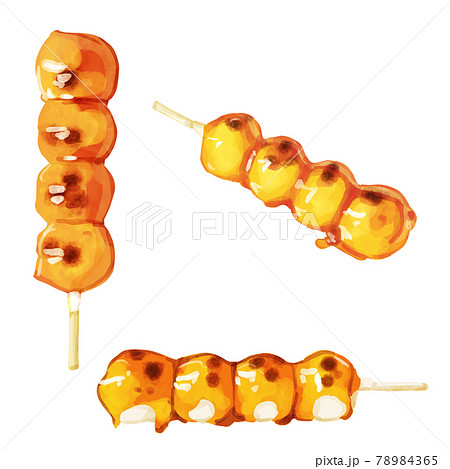 みたらし団子のイラスト素材