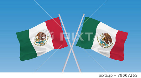 メキシコ 国旗の写真素材