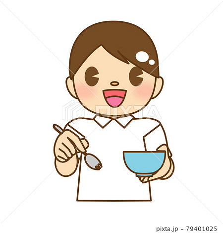 幼稚園給食のイラスト素材