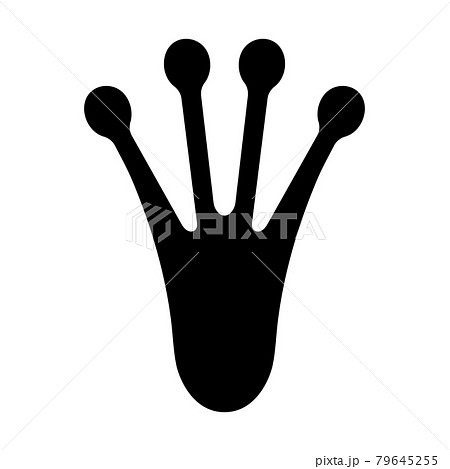 カエルの足跡のイラスト素材