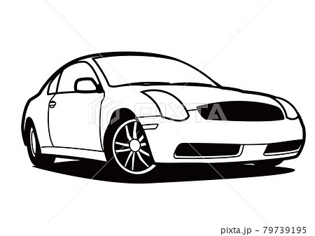 日本車 かっこいいのイラスト素材