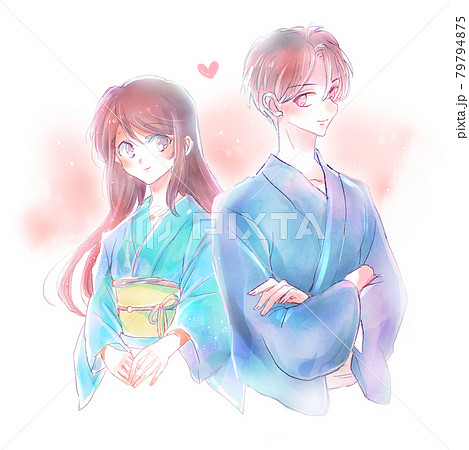 恋愛 青春 ２人 恋のイラスト素材