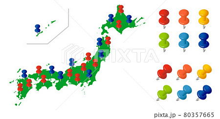 沖縄地形のイラスト素材