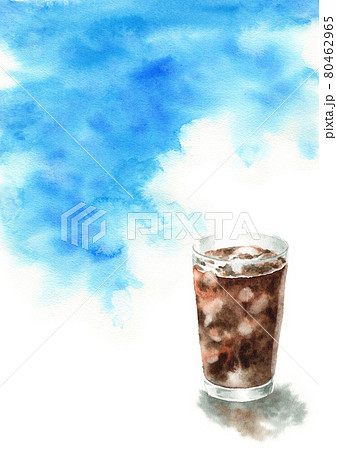 アイスコーヒーのイラスト素材