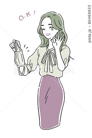 ウインクのイラスト素材