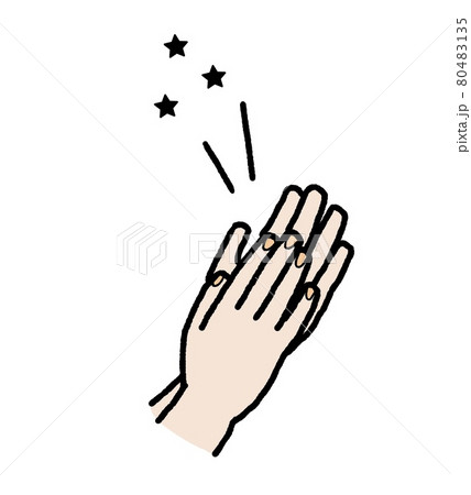 拍手 手のイラスト素材