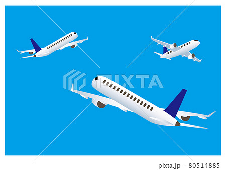 飛行機 ジェット旅客機 ジェット機 乗り物のイラスト素材