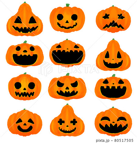 ハロウィンのかぼちゃのイラスト素材集 ピクスタ