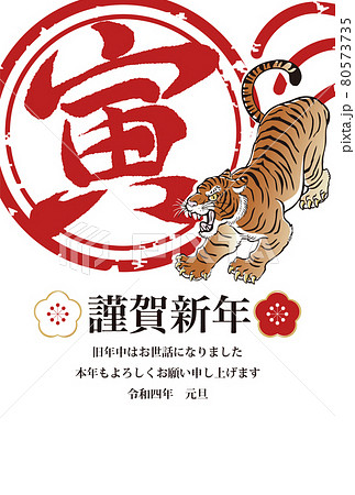 虎 和柄 ベクター カッコイイの写真素材