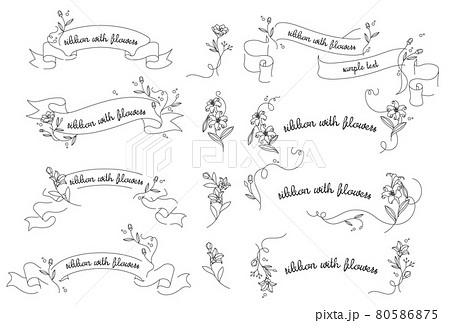ベクター リボン ヴィンテージ りぼんのイラスト素材 - PIXTA