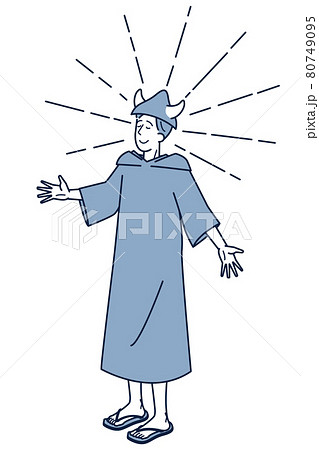 ポンチョのイラスト素材