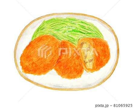 コロッケのイラスト素材集 ピクスタ