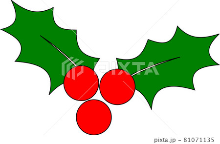 クリスマス ホーリーのイラスト素材
