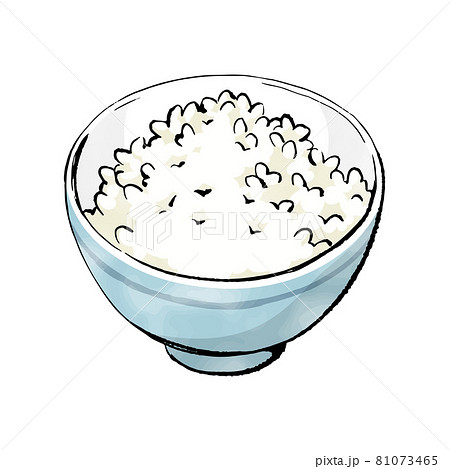 お茶碗のイラスト素材