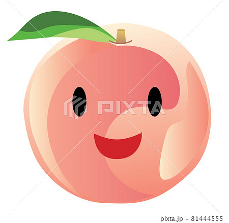 桃 キャラクター モモ キャラのイラスト素材 桃 キャラクター モモ キャラのイラスト素材
