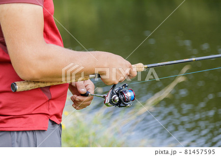 laptop screen with an online store for fishing and fishing