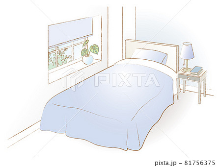 寝室 ベッドルーム のイラスト素材集 ピクスタ