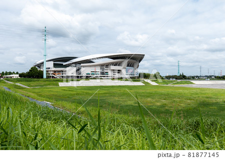埼玉スタジアム 屋根の写真素材