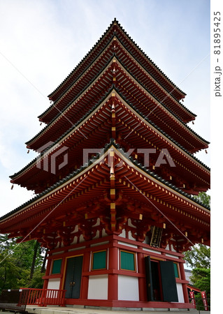 高幡不動 東京都 日野市 ライトアップの写真素材