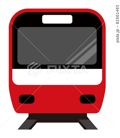 電車 列車 正面図 イラストのイラスト素材