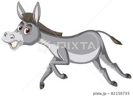 動物 ろば ロバ キャラクターのイラスト素材