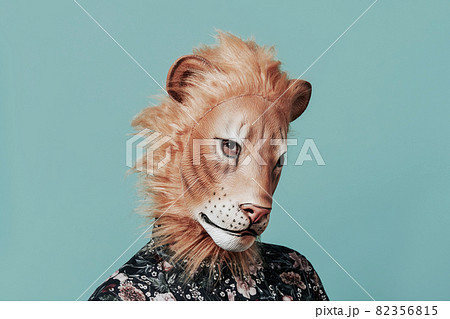 ライオンの耳の写真素材