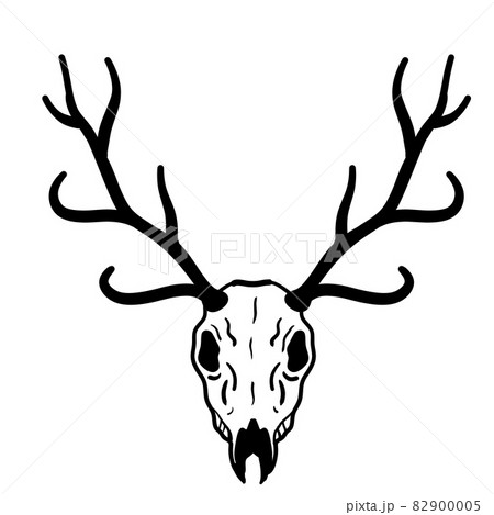鹿の骨のイラスト素材