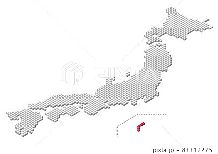 沖縄地形のイラスト素材