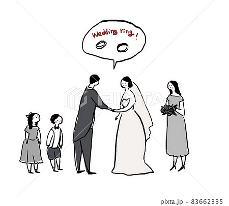 結婚指輪 指輪交換のイラスト素材集 ピクスタ