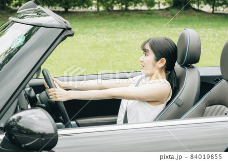 運転下手の写真素材