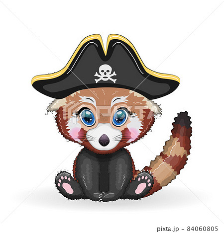 Red Panda Pirate Cartoon Character Of The のイラスト素材 Red Panda Pirate Cartoon Character Of The のイラスト素材