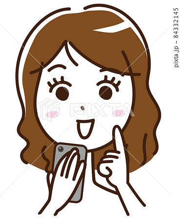 ソバージュのイラスト素材