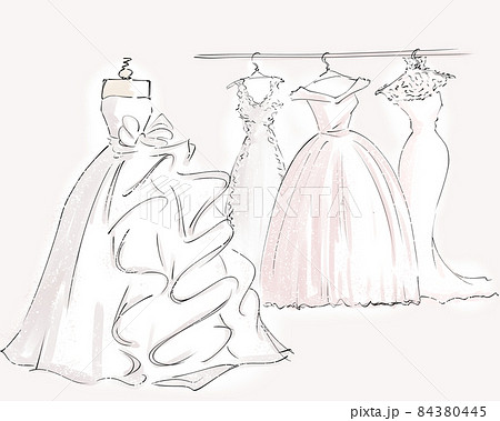 マーメイドラインのイラスト素材